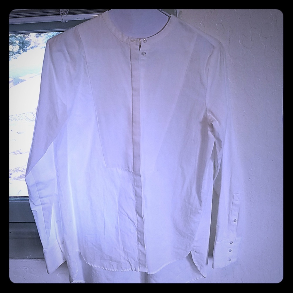 White professional looking blouse